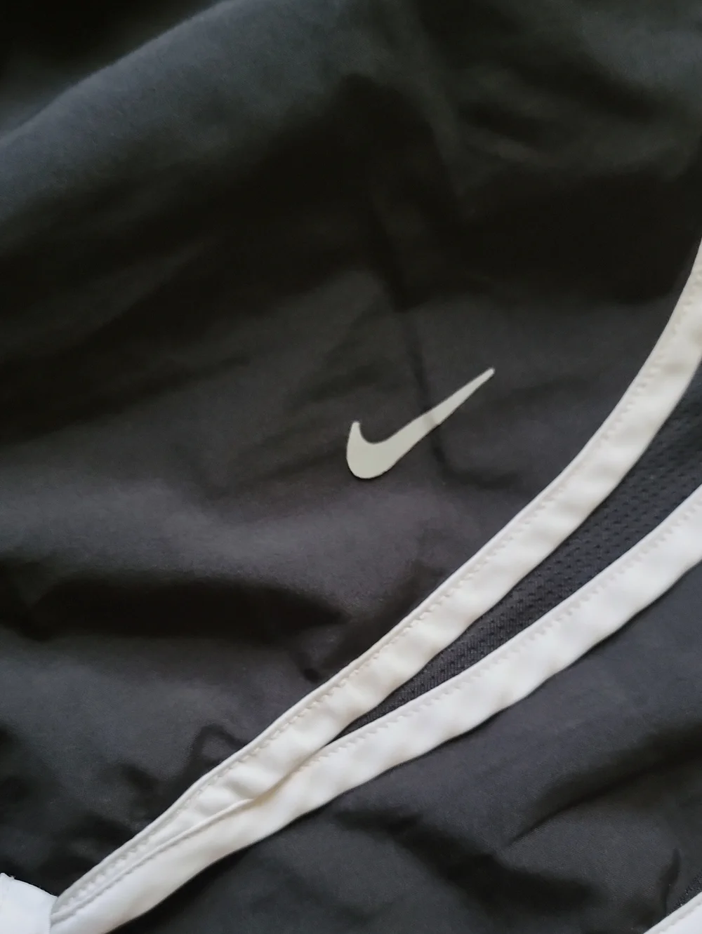 Nike Black Running Shorts with White Trim